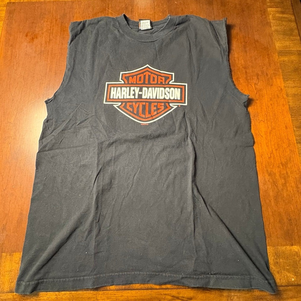 2004 Harley-Davidson Rooster's Sioux City Iowa Sleeveless Biker Tee XL